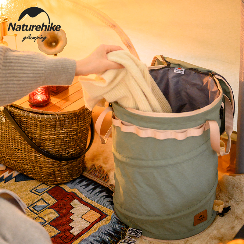 Naturehike Folding Storage Round Bucket Green 30L