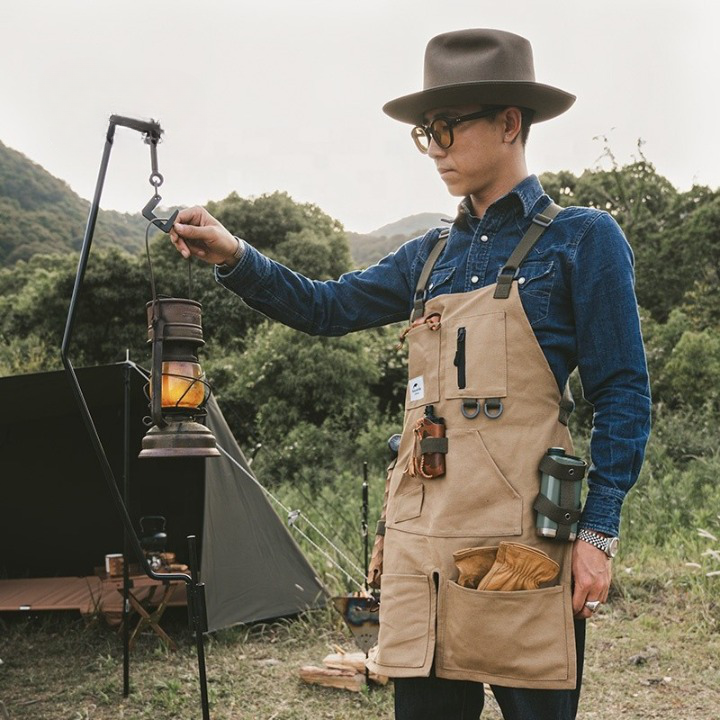 Naturehike Canvas-outdoor Camping Apron Camouflage
