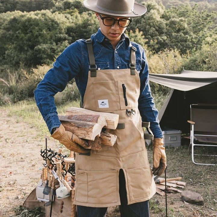 Naturehike Canvas-outdoor Camping Apron Camouflage