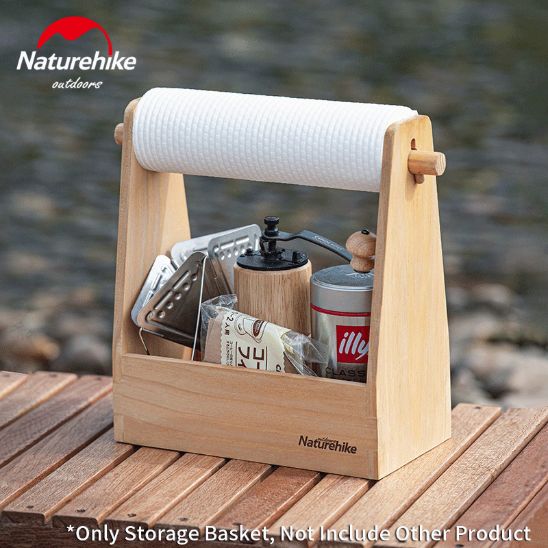 Naturehike Outdoor Storage Basket Wood