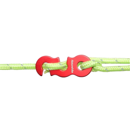 Naturehike S Shape Rope Buckle Red (4 Pcs+rope）