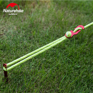 Naturehike S Shape Rope Buckle Red (4 Pcs+rope）