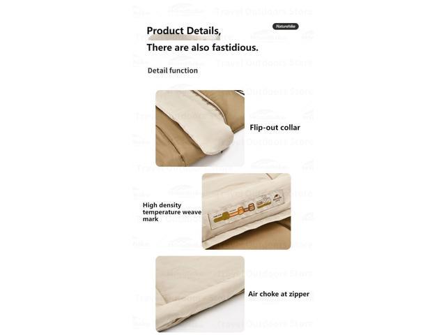 Naturehike Outdoor Camping Single Sleeping Bag Brown