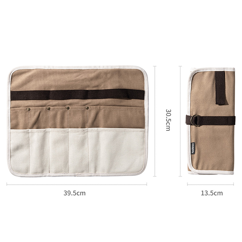 Naturehike Canvas Tableware Storage Bag Camel
