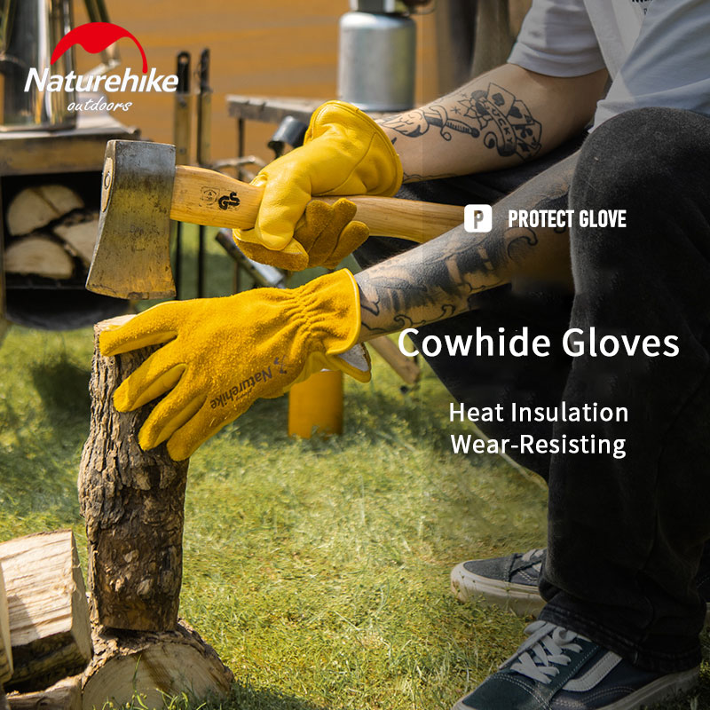 Naturehike GP-01 Leather Work Gloves Yellow Xl
