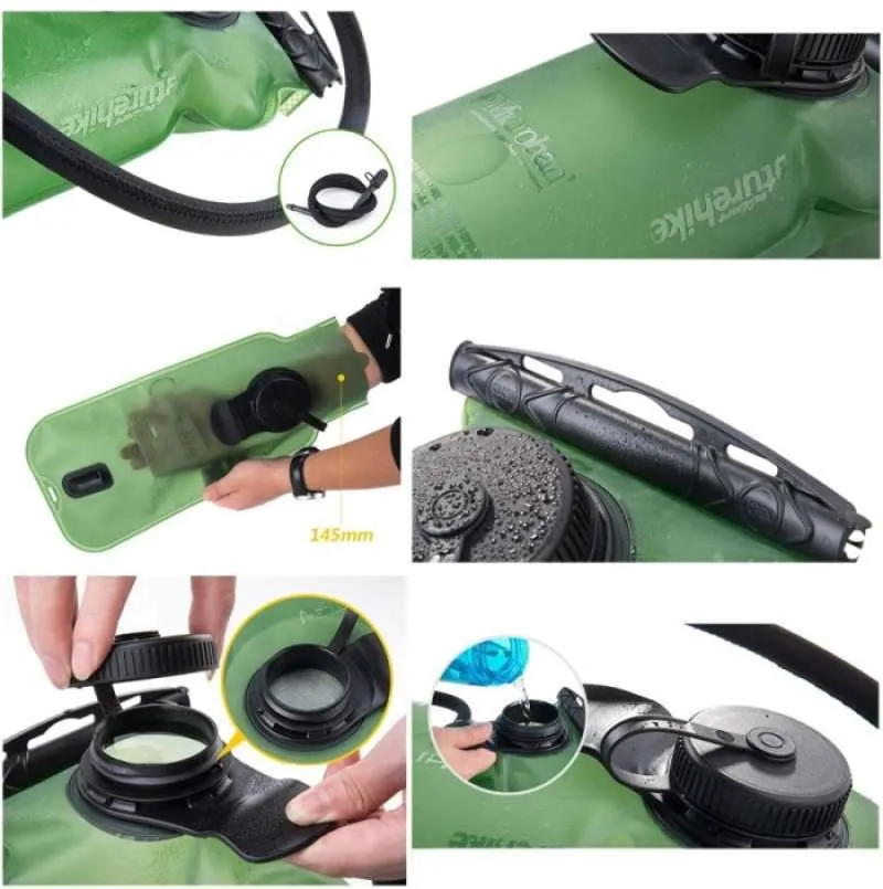 NatureHike PEVA Antimicrobial 3L Hydration Pack Green