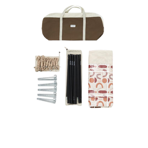 Naturehike Hanging Garden Windscreen Curtain Light Khaki