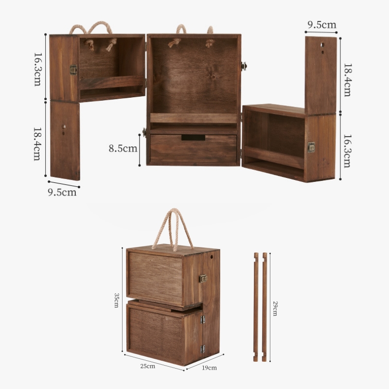 Naturehike Split Multi-layer Seasoning Cabinet Brown