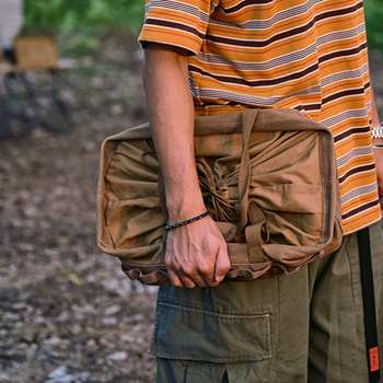 Naturehike OW03-Tabletop Sundries Storage Bag (Oil Wax Series) Brown
