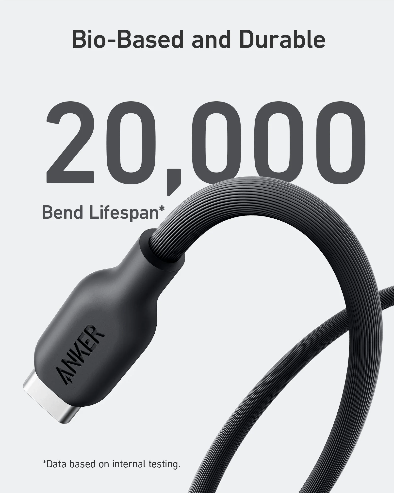 Anker 541 USB-C to Lightning (Bio-Based) (0.9m/3ft) -Black