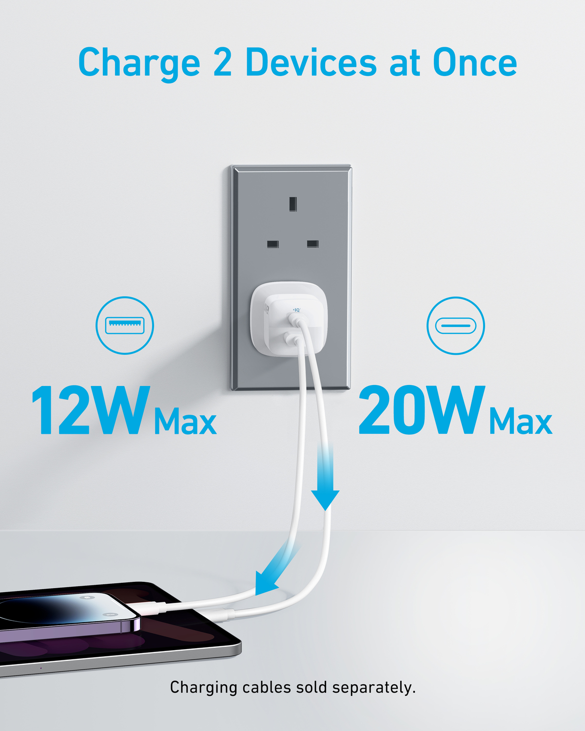 Anker 323 Charger (33W)  -White