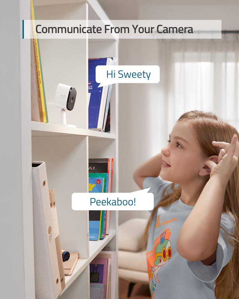 Eufy Indoor Cam 2K -Black+White (Stand Alone)