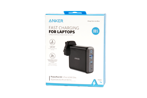 Anker PowerPort III 3-Port 65W Elite - Black
