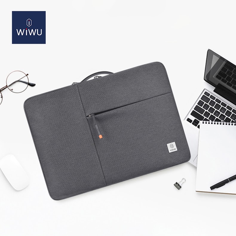 Wiwu Alpha Double Layer Sleeve Bag For 13.3" Laptop - Gray