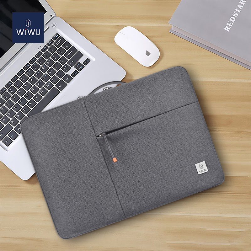 Wiwu Alpha Double Layer Sleeve Bag For 13.3" Laptop - Gray