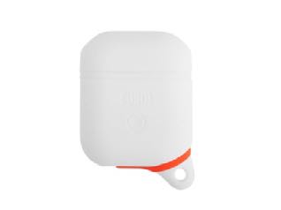 Bubm Half Cover Anti-Shock Case for Apple AirPods -White