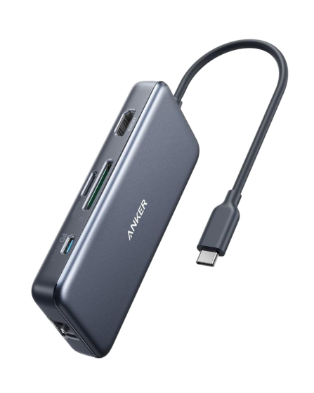 Anker PowerExpand+ 7in1 USBC PD Ethernet HubGray