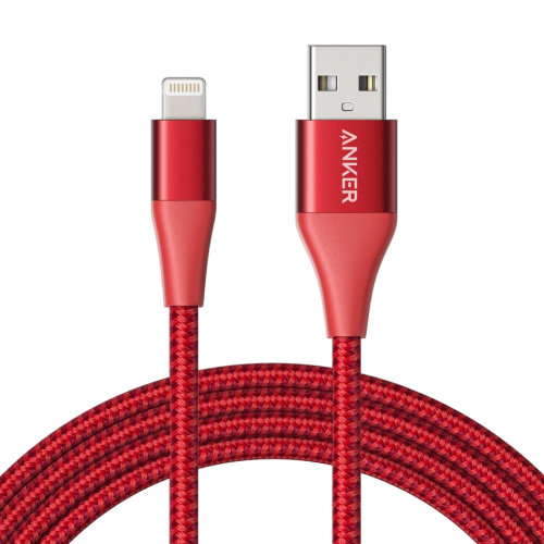 Anker Powerline+ II Lightning (0.9m/3ft) C89 - Red