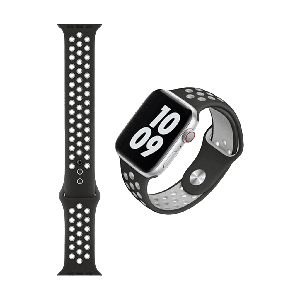 Wiwu Dual Color Sport Band Watchband For IWatch (42-44MM) - Dark Grey
