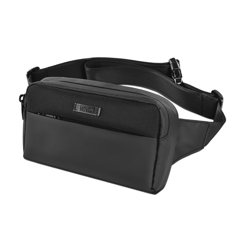 Wiwu Metro Mate Multifunction Travel Waist Bag (21X12.5X5cm) - Black