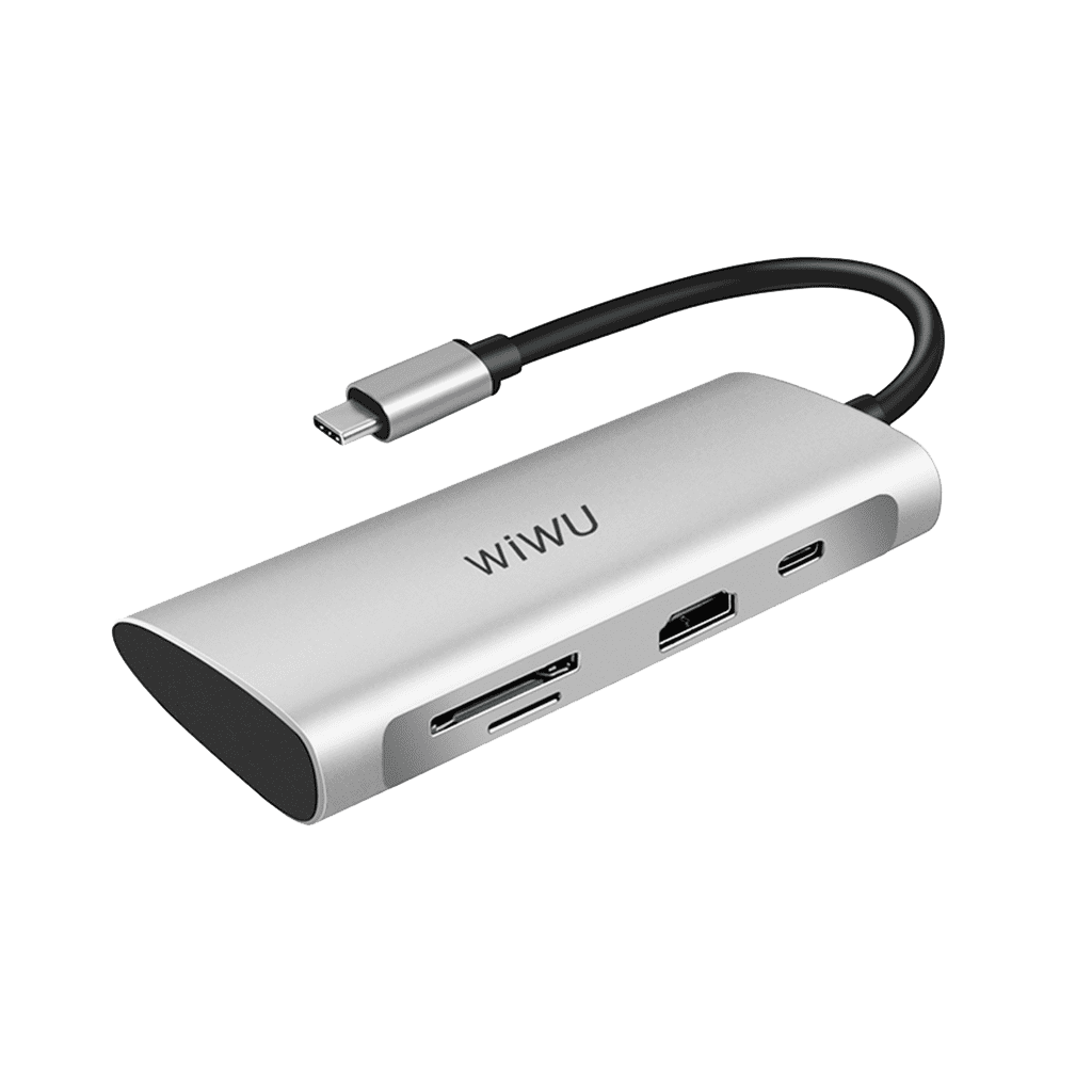Wiwu Alpha 7 IN 1 USB-C Hub A731HP - Grey