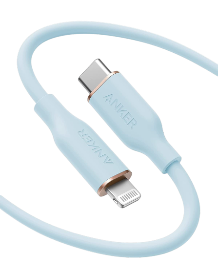 Anker PowerLine III Flow USB-C to Lightning (0.9m/3ft) -Blue