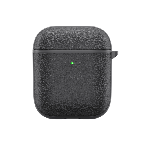 Wiwu Calfskin Genuine Leather AirPods Case - Black