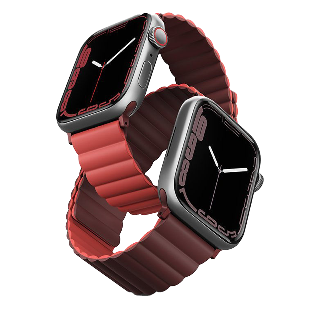 Uniq Revix Reversible Magnetic for Apple Watch Strap 38/40/41mm Burgundy (Maroon/Coral)