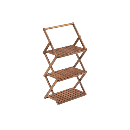 Naturehike Outdoor multi-layer shelf Three-layer Shelf - Wood grain