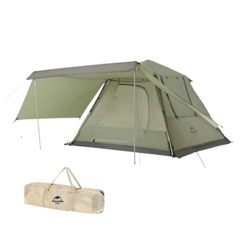 Naturehike Ango 4 person automatic Tent with snow skirt - Army Green