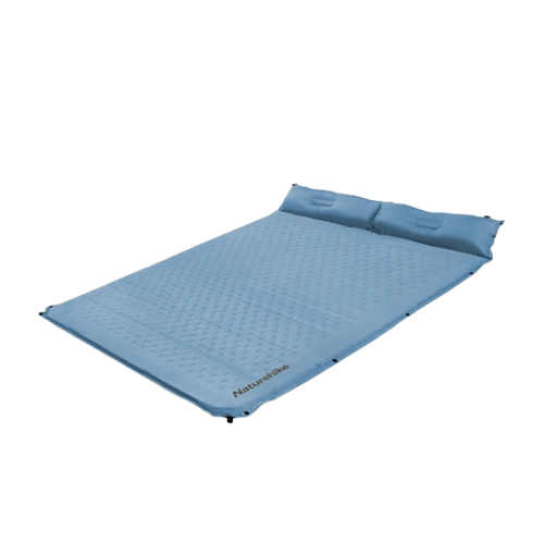 Naturehike D02- Double man spliced sleeping mat with pillow - Blue