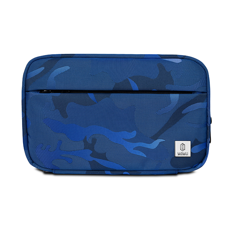 Wiwu Camouflage Travel Pouch (22.5x14.5x5cm) - Blue