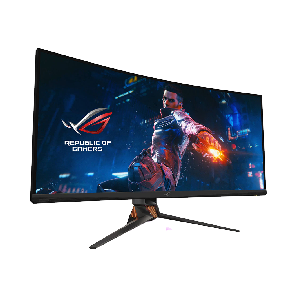 شاشة ألعاب ASUS ROG Swift مقاس 35 بوصة فائقة الاتساع بتقنية HDR